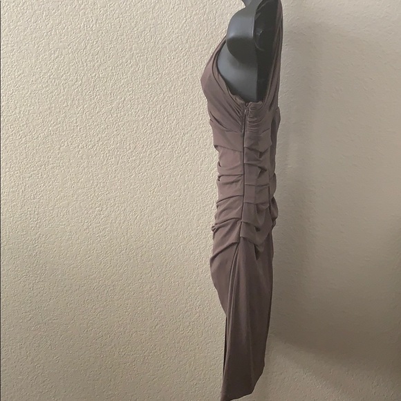 Suzi Chin Asymmetrical One Shoulder Cocktail Dress - Picture 6 of 10